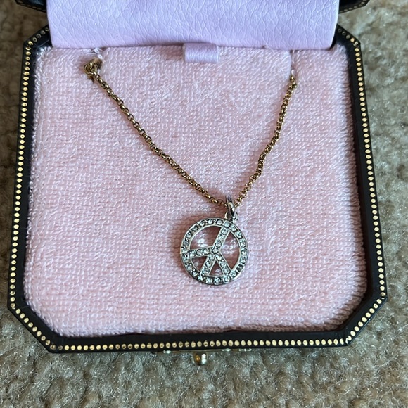 Brand new juicy couture peace sign necklace - Picture 2 of 3